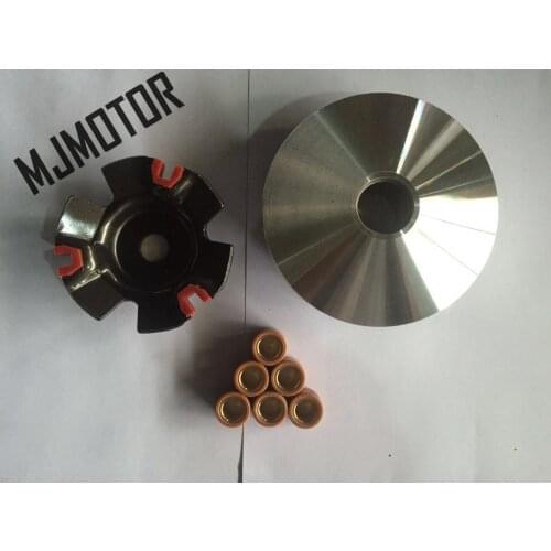 MJMOTOR-K High Performance Variator Set with Copper Rollers For Chinese QJ125 150cc GY6 157QMJ Scooter Kymco Keeway suzuki ATV