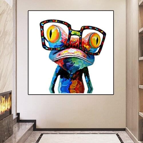 Moderno Abstract Animal Posters and Prints Wall Art Oil on Canvas Paintings Wall Art Pictures Cuadros Home Decoration No Frame