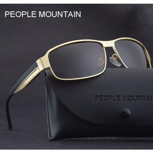 HD Polarized Metal Style Fashion Mens Sunglasses UV400 Protection Sunglasses Men Driving for Male Sun Glasses with Leather Box