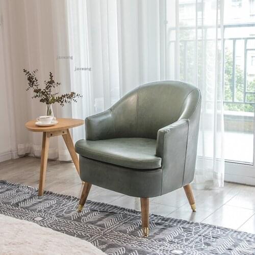 Living Room Bedroom Lazy Sofa for Homestay Balcony Small Apartment Single Leisure Sofas Modern Cloakroom Hotel Backrest Armchair