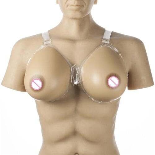 Needn't Adhesives Unique Silicone Breast Form Bra 2800g/pair Soft Silicone Boobs Fake Breast For Transgender Crossdresser