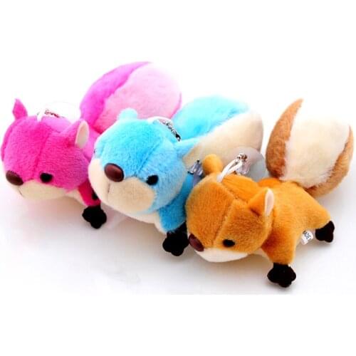 New Cute Doll Stuffed Toy Squirrel Pendant Handbag Ornaments Pendant Plush Toy Gift