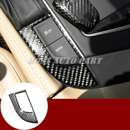 Carbon Fiber Console Gear Box Button Cover Trim For Cadillac CT6 2016-2019 Car accesories interior Car decoration