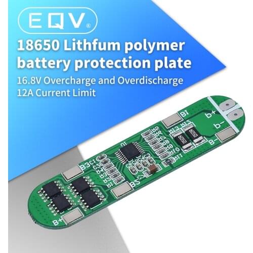 4S 14.8V 12A Li-ion Lithium Battery 18650 Charger Protection Board 16.8V WAVGAT