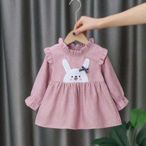 Baby Girls Princess Dresses 2021 New Cute Cartoon Bunny Costumes Fashion Rabbits Clothes Infant Toddler First Birthday Clothing