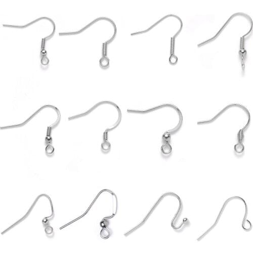 A Variety of 304 Stainless Steel Ear Hook DIY Handmade Stainless Steel Earrings Ear Hook Ornament Accessories Wholesale