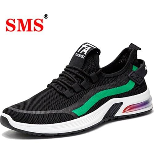 SMS New Sneakers Men Casual Running Shoes Mesh Couple Flat Anti-Slip Men Sneakers Outdoor Trainer Female Zapatos De Mujer Shoes