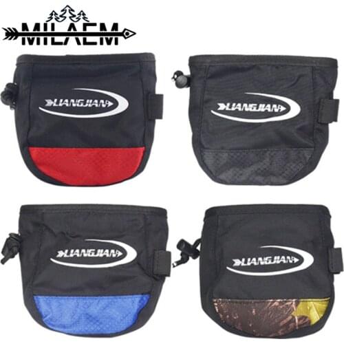 Archery Compound Bow Release Bag Pouch Canvas Portable Carry Storage Bag Pocket Quiver Outdoor Shooting Accessories Toolkit