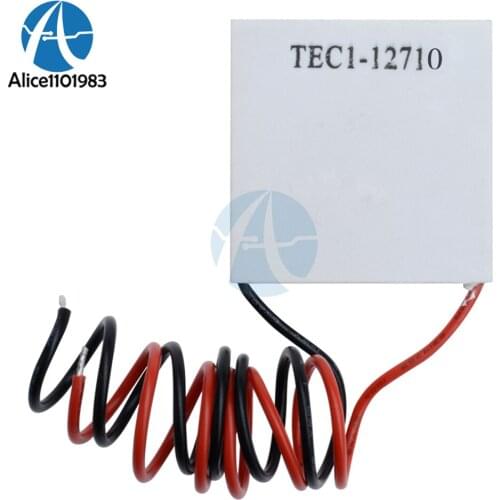 40x40mm TEC1-12710 Heatsink Thermoelectric Cooler Cooling Peltier Plate Module 15.4V 10A 154W Max For PC CPU For Arduino DIY KIT