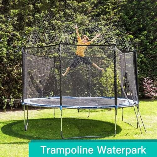 Outdoor Trampoline Water Sprinkler Garden Courtyard Waterpark Water Spray Hose Kids Water Playing Tool