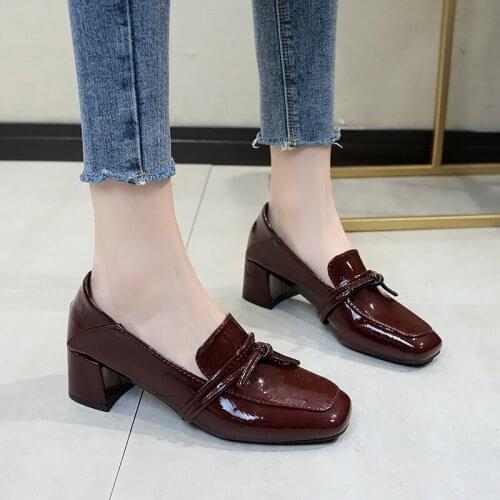2020 spring new women shoes single shoes classic simple casual comfortable medium temperament student dating women shoes 11B-43