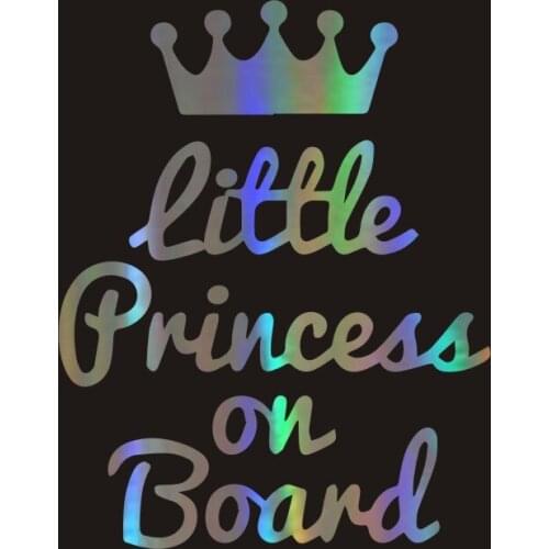 16*12.5CM Waterproof Little Princess On Board Car Sticker Waterproof sticker vinyl decal