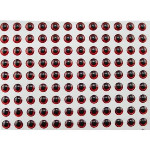 180pcs 9mm Red 3D Holographic Fishing Lure Eyes,Fly Tying, Jigs, Craft, Dolls