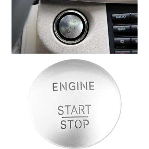 Car Keyless Start Stop One Button Start Button Switch Ignition Button Protection Cover for Mercedes