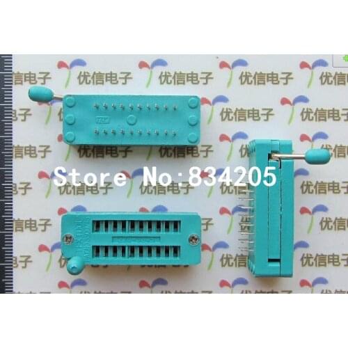 Free shipping 20P locking IC socket Chip base narrow-body connector
