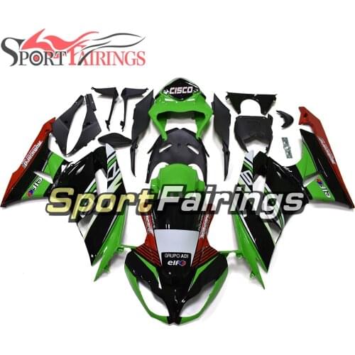 Gloss Green Black Full Fairings For Kawasaki ZX6R 636 2009 2010 2011 2012 Motorcycle Fairing Kit ABS Plastic Cowlings Hull