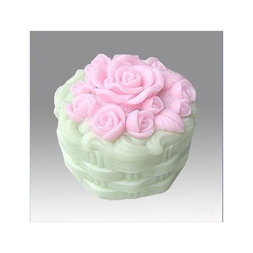 Flower silicone soap Mold handmade 3D Silicone Soap/Candle Mold - Rose Cake Mold