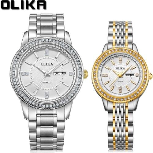 Hot Cross Border Watch Mens Fashion Diamond Inlaid Couples Watch Waterproof Stainless Steel Quartz Watch 2021 New Womens Hair