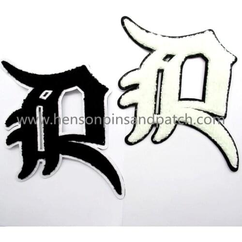 Customized Letter Chenille Embroidery Patches And Towel Embroidery Badges