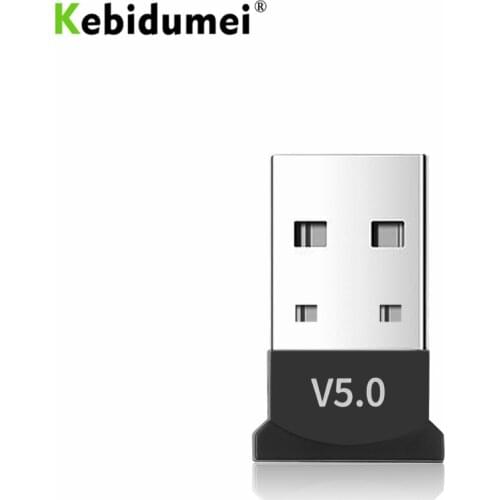 Kebidumei Bluetooth 5.0 Adapter USB Wireless Audio Receiver Mini USB Dongle Bluetooth for Laptop Mouse Keyboard Accessories