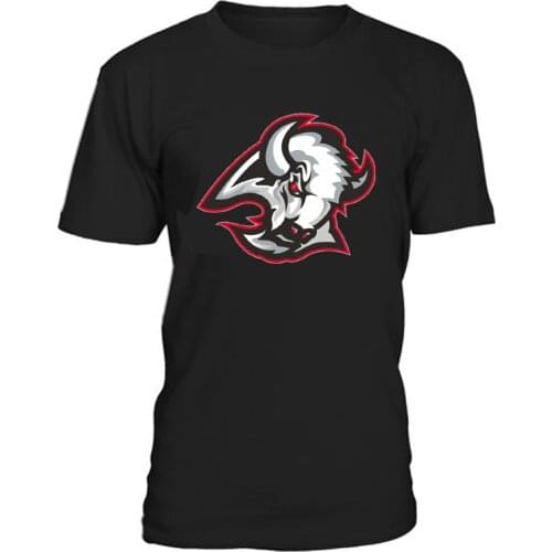 Cool Hockey High quality cheap Breathable Buffalo ice Hockey Fans Mens T Shirts With Printing cartoon Logo