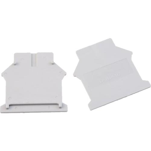 UK Series Terminal Block Accessories End Cover Plate Din Rail Terminal Blocks 10pcs