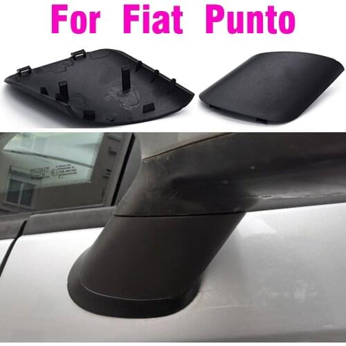 For Grand Punto 735596884 Rear View Mirror Cover Black Car Side Door Rearview Side Mirror Cover Cap Car Accessories