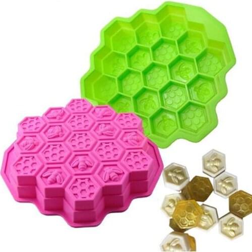 Small food grade baking honeycomb mould silicone cake mold handmade soap mould biscuit mould cake mould