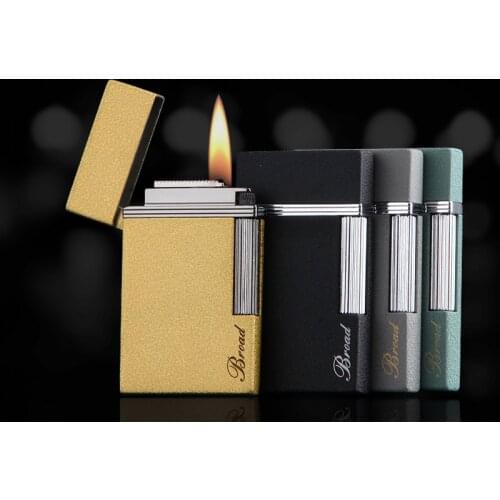 Mini Torch Metal Gas PING Bright Sound Lighter Grinding wheel Butane Cigar Pipe Lighter Gadgets For Man Smoking Accessories