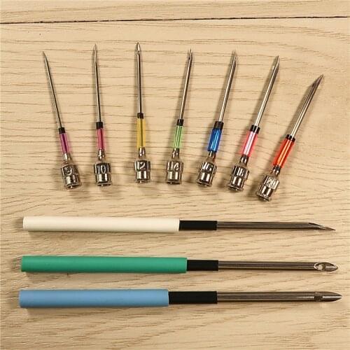 Embroidery Stitching Punch Needles Kit Poking Cross Stitch Tools Crochet Knitting Art Embroidery Needles