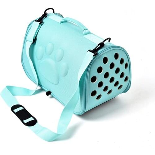 1Pcs Portable diagonal cross breathable pet bag cage Outdoor Carrier Pet backpack dog cat EVA Space bag