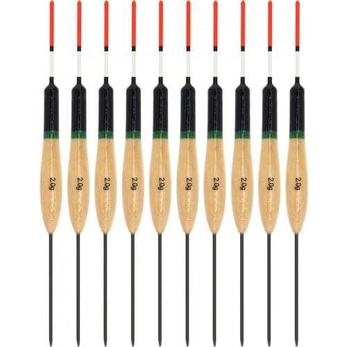 Fishing Float 10pcs 2g 14cm Paulownia Wood Fishing Float Bobber Fishing Tackle Tools