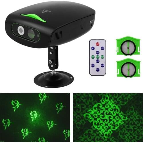 Projector Light Remote Control with 2pcs Interchangeable Pattern Cards Large Pattern and Valentine Theme for Party Show Festival