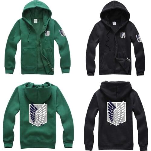Attack on Titan Hoodie Coat Shingeki no Kyojin Legion Costume Hoodie Scouting Legion Coat S-XXXL