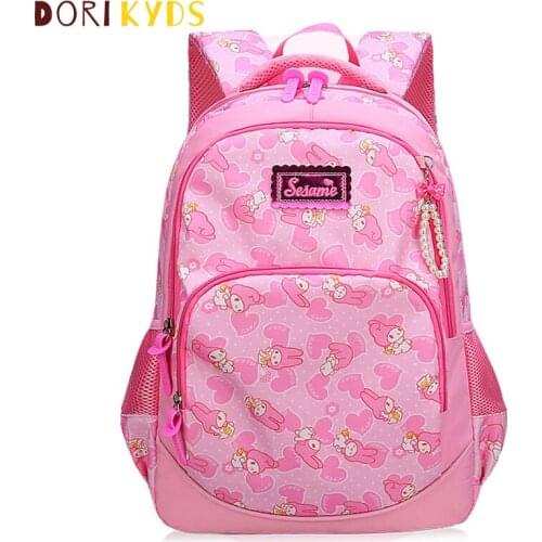 DORIKYDS Waterproof Children School Bags for Girls Kids Book Bag Orthopedic Primay School Backpacks Princess Schoolbag Mochila