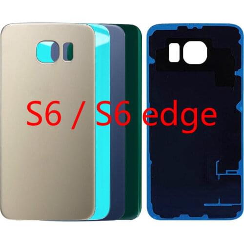 For Samsung Galaxy S6 edge G920F G925F SM-G920F SM-G925F Back Cover Mobile Phone Housing Rear Case S6 edge Battery Glass Case
