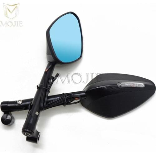 Mirror Scooter Rearview Rear View Side Mirror Motorcycle With Turn Signal For Honda Hornet 600 CB 600F 900F 250F 300F 650F X4