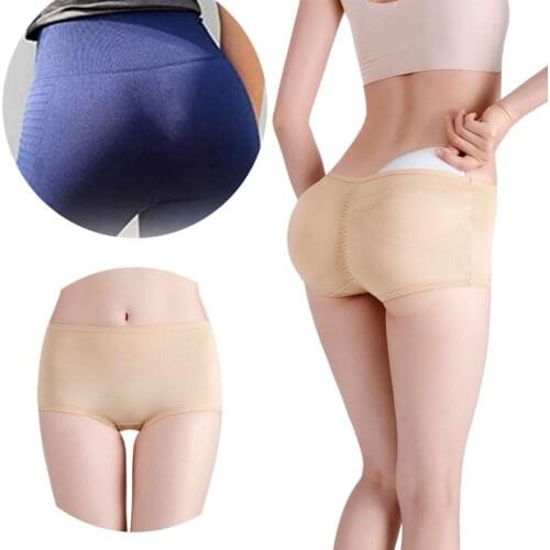 Women Body Shaper Padded Butt Lifter Panty Butt Hip Enhancer Fake Hip Shapwear Briefs Push Up Panties Plus Size Booty Shorts