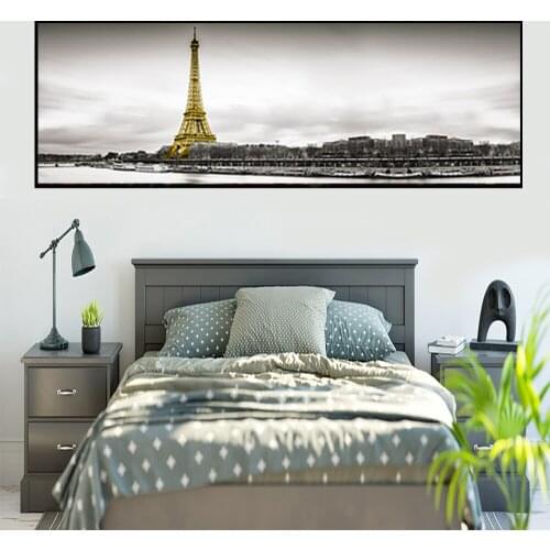 Canvas Painting Gold Tower Black And White Architecture Canvas Painting Prints Wall Picture For Living Room Wall Art Decortion