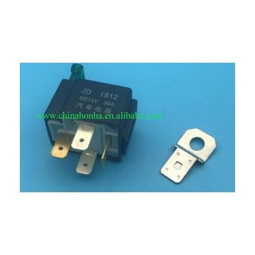 10sets New Fused On/Off Car Motor Automotive Fused Relay DC 12V 30A 4 Pin SPST Metal relay with 30A fuse