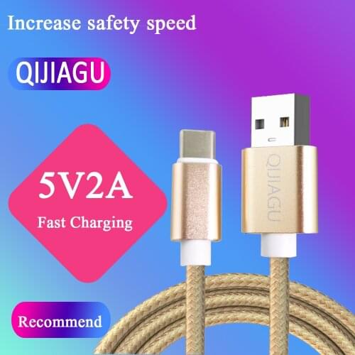 10pcs QIJIAGU Fast Charging Micro usb Micro Type C USB Cable Charger Data Cable Wire For Samsung-Huawei-Xiaomi Cord Phone 1M