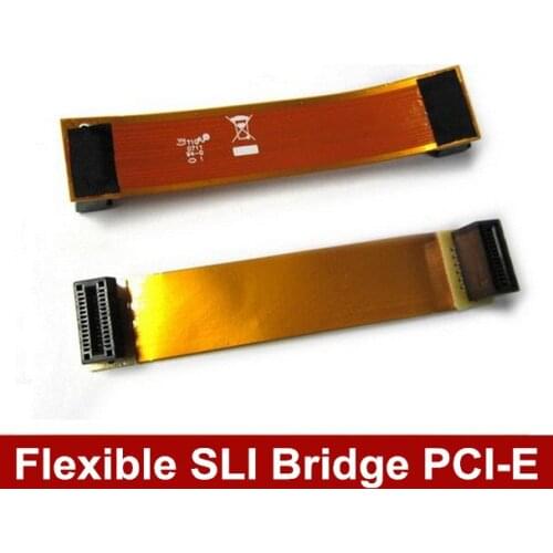 100PCS DHL FreeShipping New Two Way NVidia Flexible SLI Bridge PCI-E Video Connector