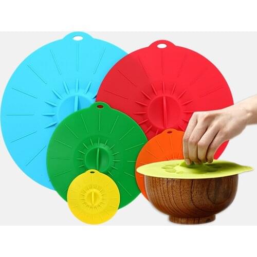 5Pcs/Set Silicone Microwave Bowls Covers Plates Pan Lid Covers Creative Food Preserved Wrap Cooking Tools Kitchen Utensils