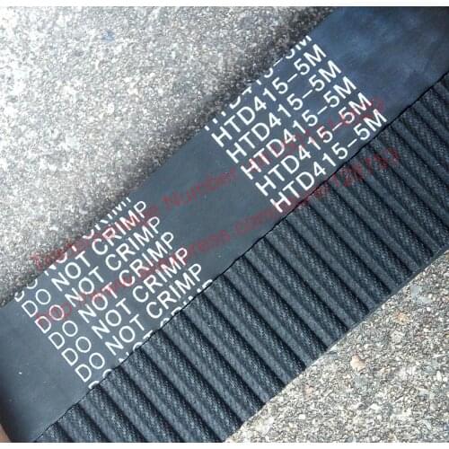 5pcs/lot HTD5M belt 415-5M-20 Teeth 83 Length 415mm Width 20mm 5M timing belt rubber closed-loop belt 415 HTD 5M S5M Belt Pulley