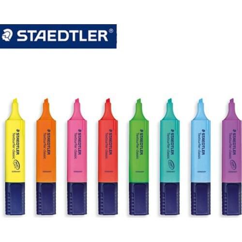 6 pcs STAEDTLER 364 Colored Highlighters Art Marker Pen Highlighter School Stationery Office Art Supplies Graffiti Marker Pen