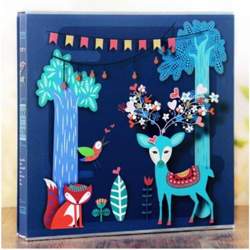 640 Sheets Photo Album with Gift Box General Interleaf Type Children Photo Album Transparent PVC Pages for 5 6 7 8 Inch Picture