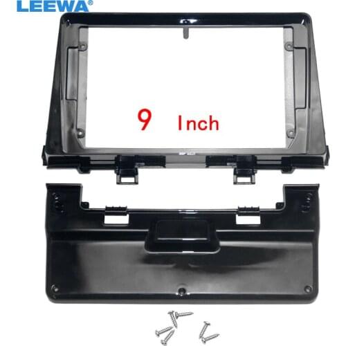 LEEWA Car Stereo Radio Panel Fascia Frame Adapter For KIA Morning Refitting 2DIN Dash Fitting Plate Frame Trim Kit #CA6787