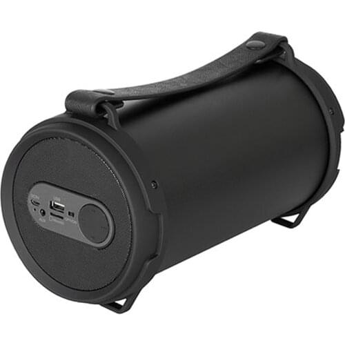 MIKADO MD-44BT BLACK FM SUPPORTED OUTDOOR BLUETOOTH MUSIC BOX BLACK * RED