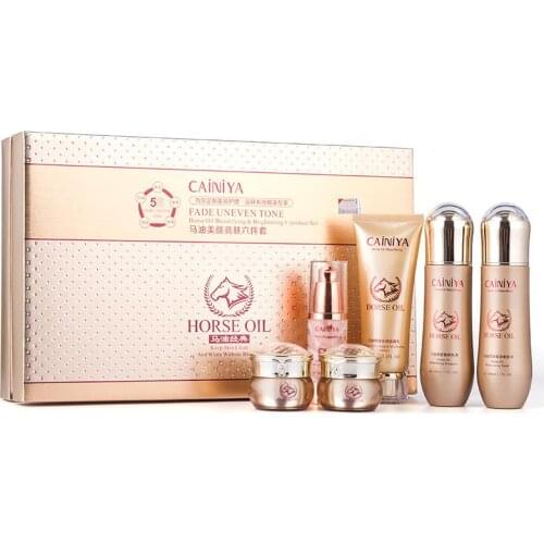 CAINIYA HERBAL MEDCINE SKIN CARE TENDER BRIGHTING HORSE OIL WHITENING MAGIC CREAM SET FRECKLE SPECKLE MOISTURIZING CREAM