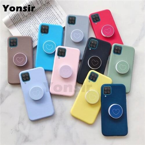 For Samsung A12 Case Silicone Soft TPU Cover for Samsung Galaxy A42 5G A12 Cases For Samsung A42 A 12 Stand Holder Phone Bags